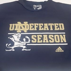 Adidas The Go To Tee Men's Notre Dame Fighting Irish Short Sleeve T Shirt Size L